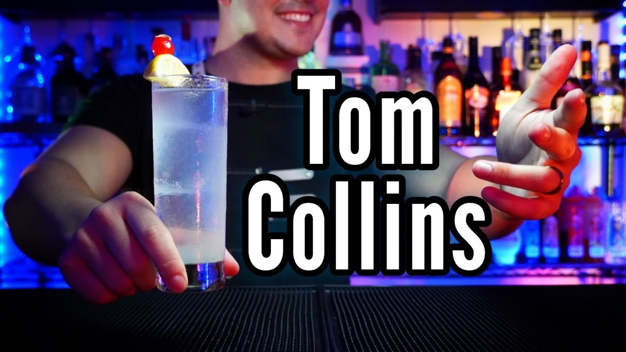 Cocktail Tom Collins 🍋 🍒 #short GRAN CLASICO!