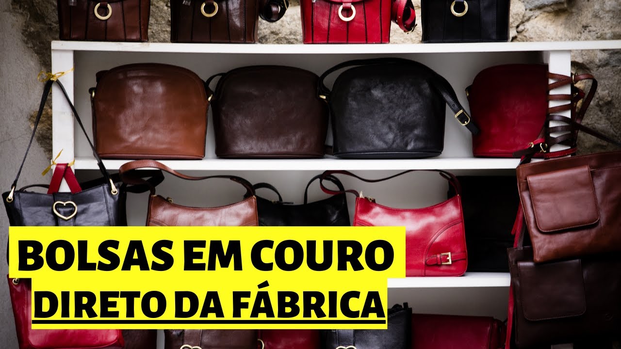 Bolsas de COURO LEGÍTIMO direto da fábrica para REVENDA