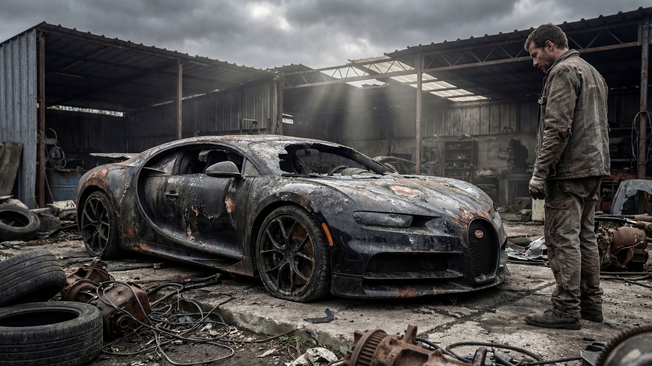 ASMR Car Restoration | Bugatti  CHIRON Full Restoration from Burnt Condition to Looking New