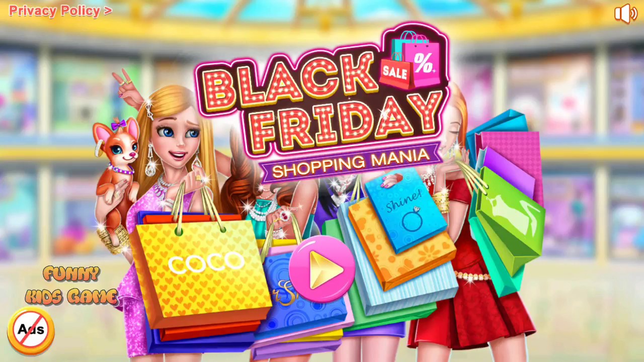 Funny kids game Black Friday Shopping Mania - Fashion Mall
