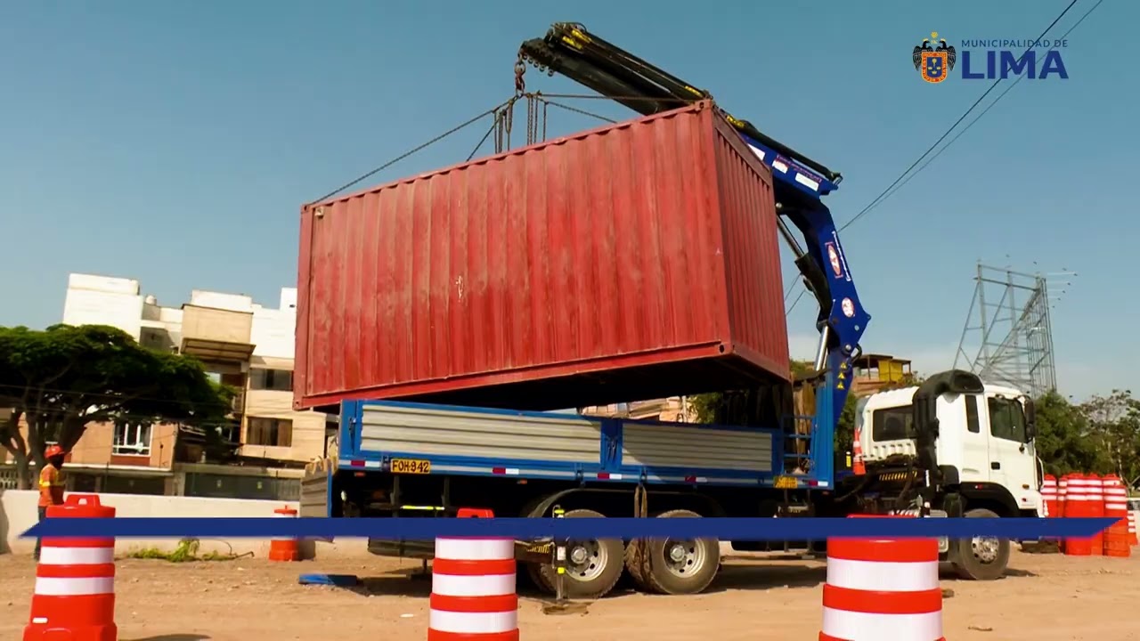 Instalación de puentes provisionales en la vía expresa sur