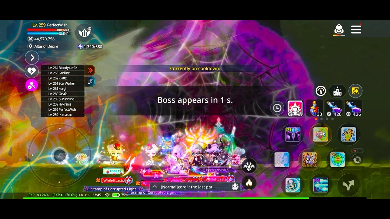 Maplestory M - Verus Hilla Hard Multiplayer, Evan POV