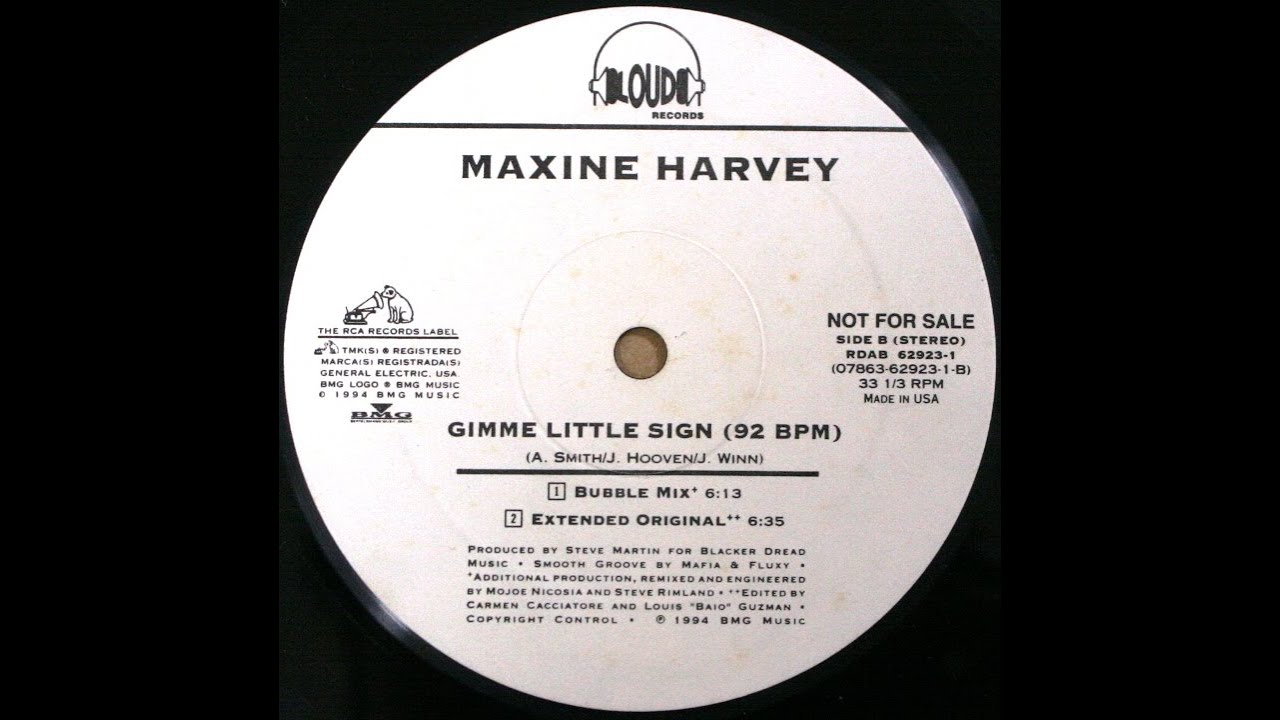 Maxine Harvey - Gimme Little Sign (1994)