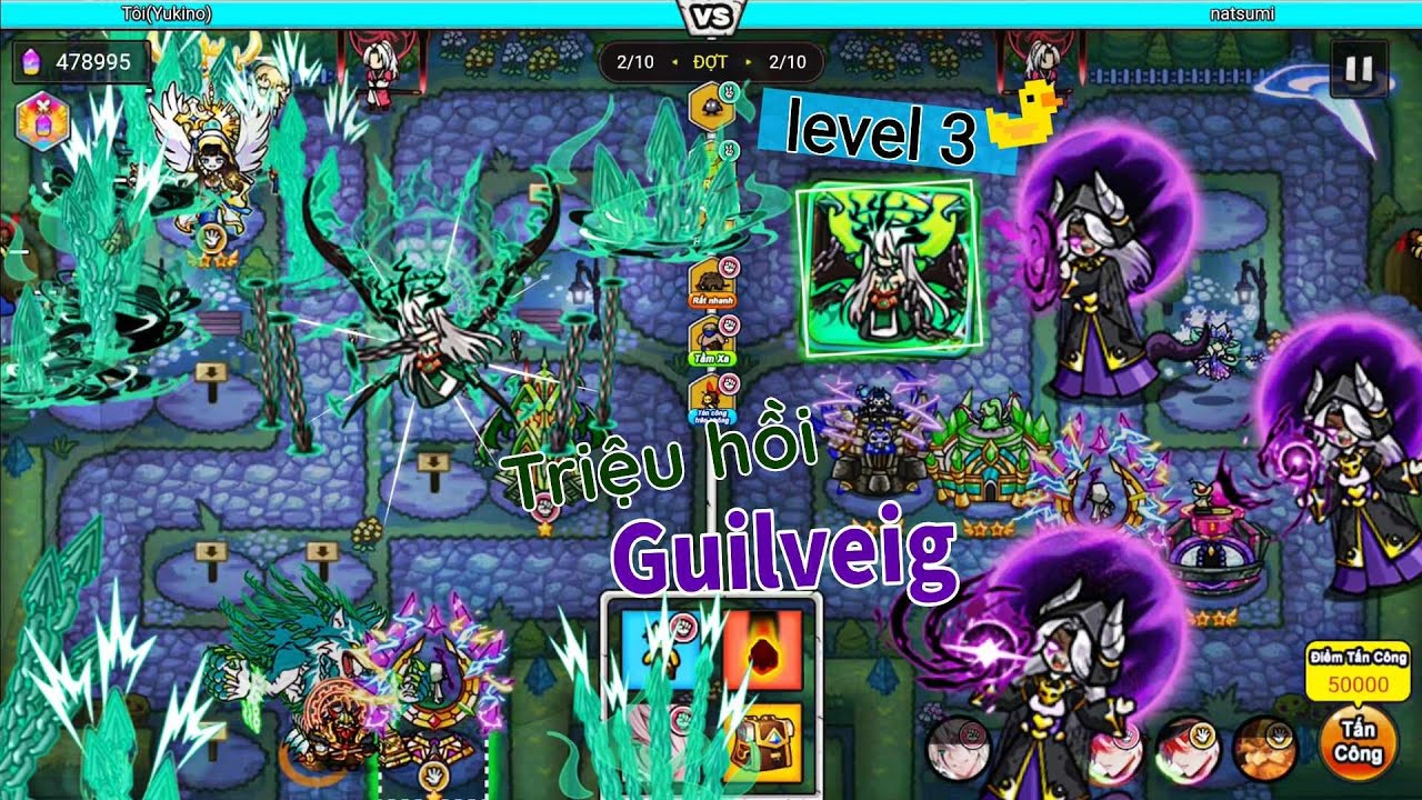 Triệu hồi Boss 3 đầu Gullveig bằng Loki level 3! | Gold Tower Defence | Snow