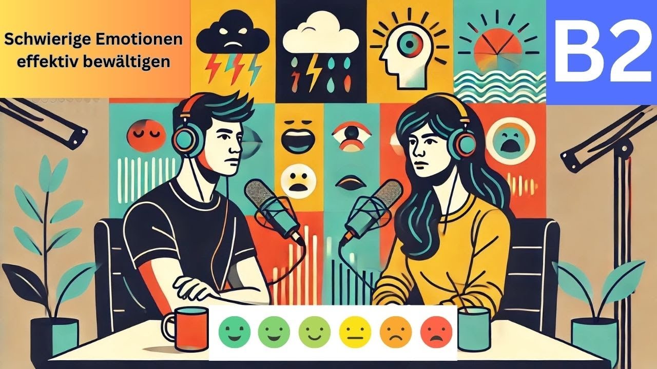 Schwierige Emotionen bewältigen | Deutsch lernen mit Podcast | Deutsch B2 | German B2 | Wortschatz