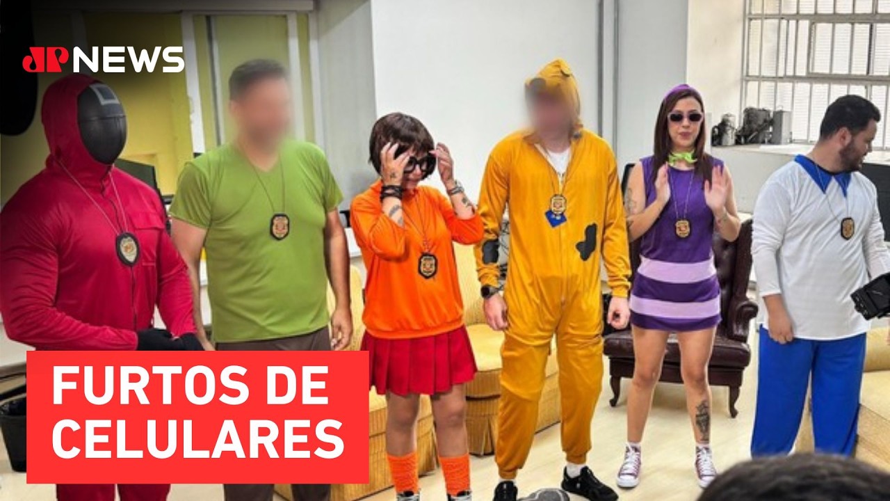 Policiais fantasiados de Scooby-Doo prendem suspeitos em bloco no Centro de SP