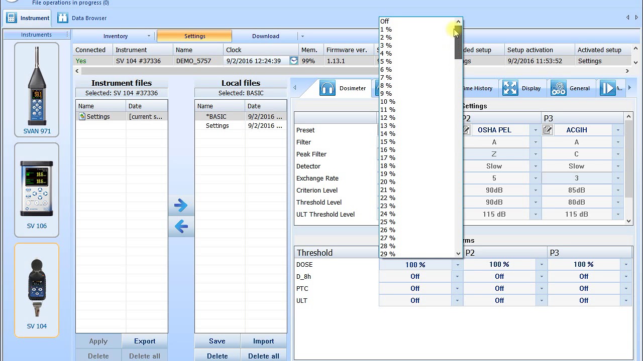 Svantek Supervisor creating a setup file
