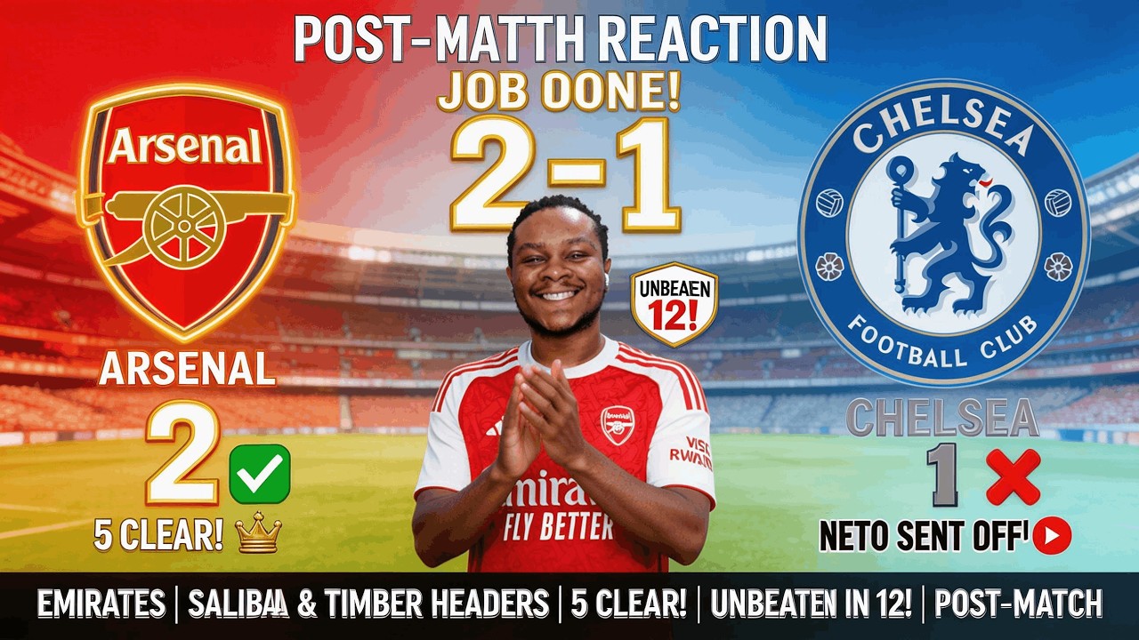 CHAMPIONSHIP MENTALITY! Arsenal 2 Chelsea 1 | Winning Ugly | 5 Clear