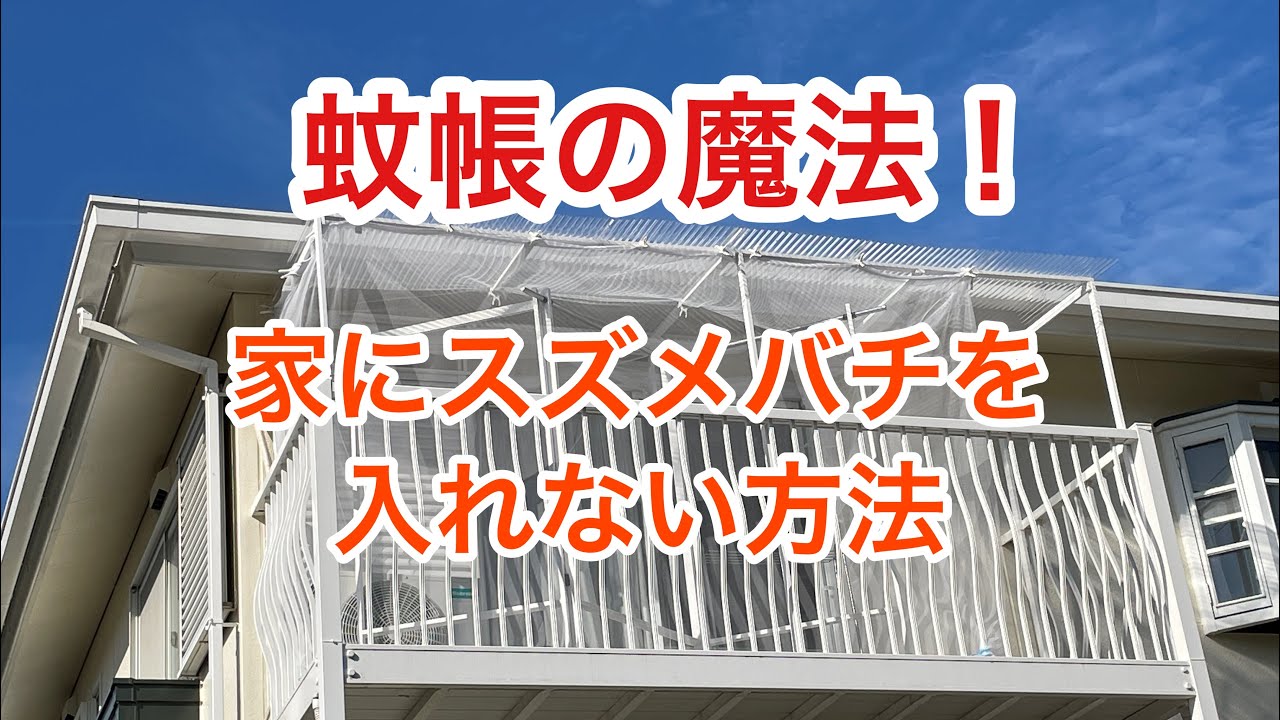 DIY |蚊帳の魔法！家にスズメバチを入れない方法