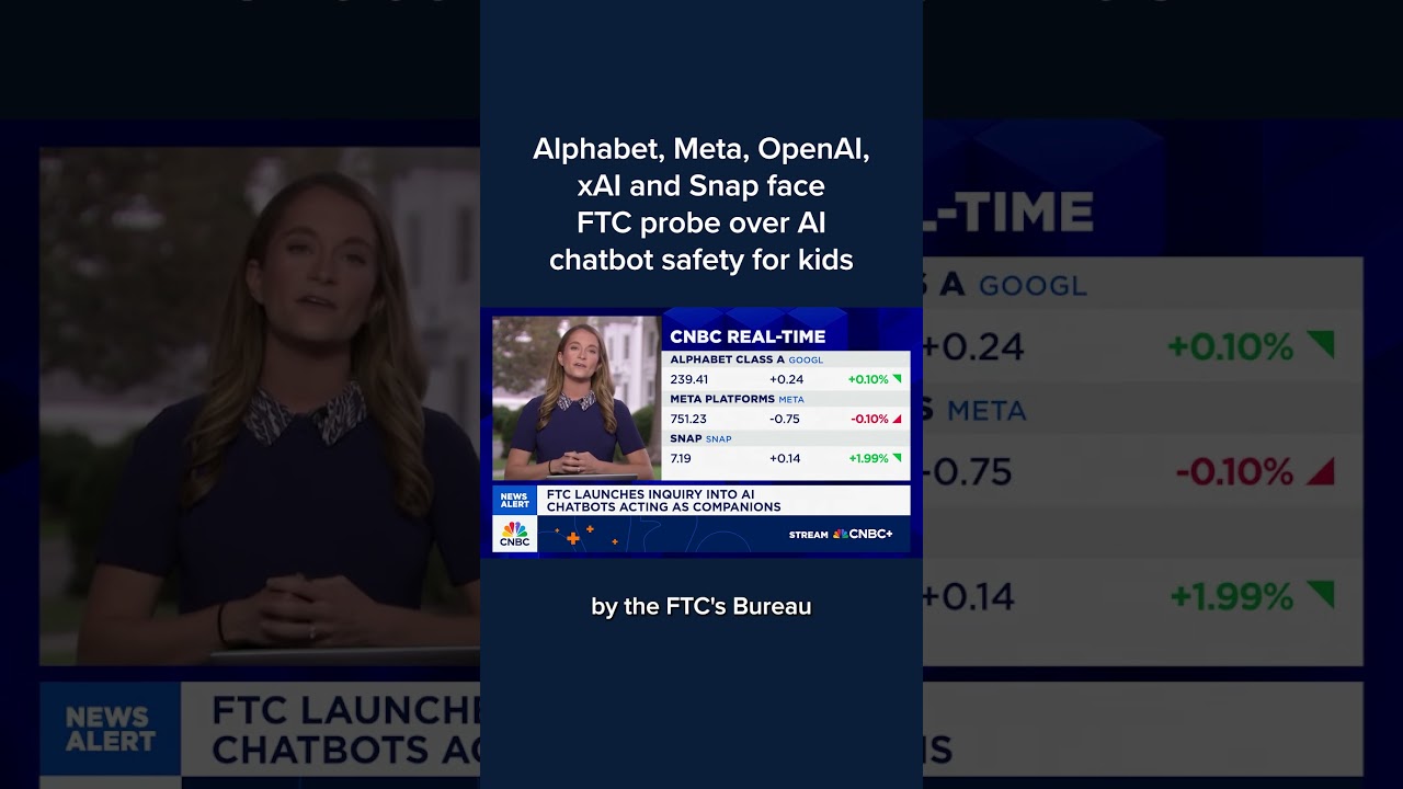 Alphabet, Meta, OpenAI, xAI and Snap face FTC probe over AI chatbot safety for kids