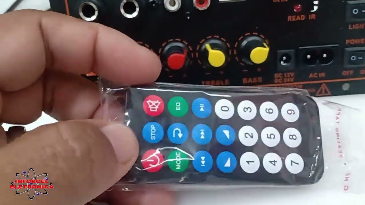 Teste da placa amplificada bluetooth D100