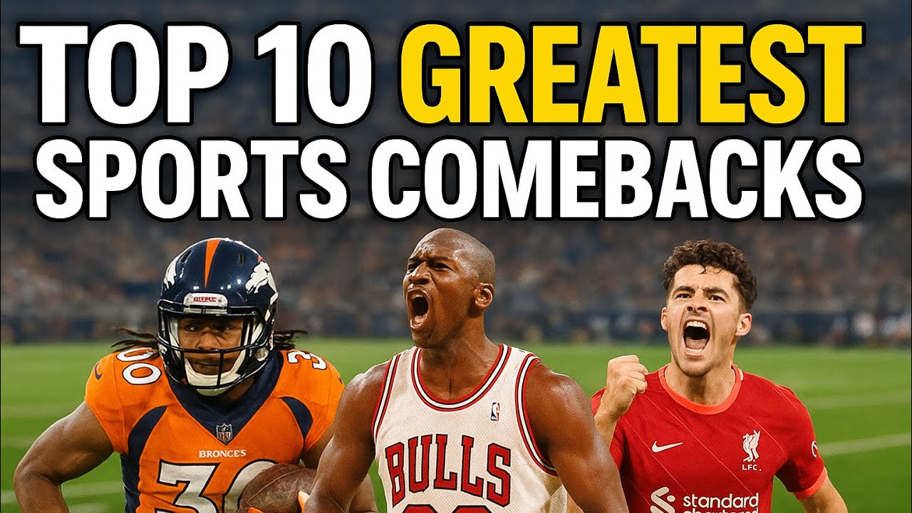 Top 10 Greatest Sports Comebacks  🏅 🥎 🏟️ ⛹🏻