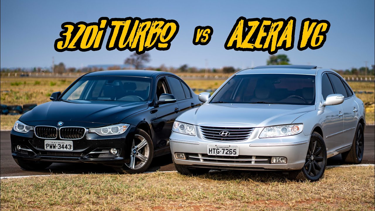 AZERA V6 VS BMW 320I! 4 CILINDROS TURBO VS V6 ASPIRADO