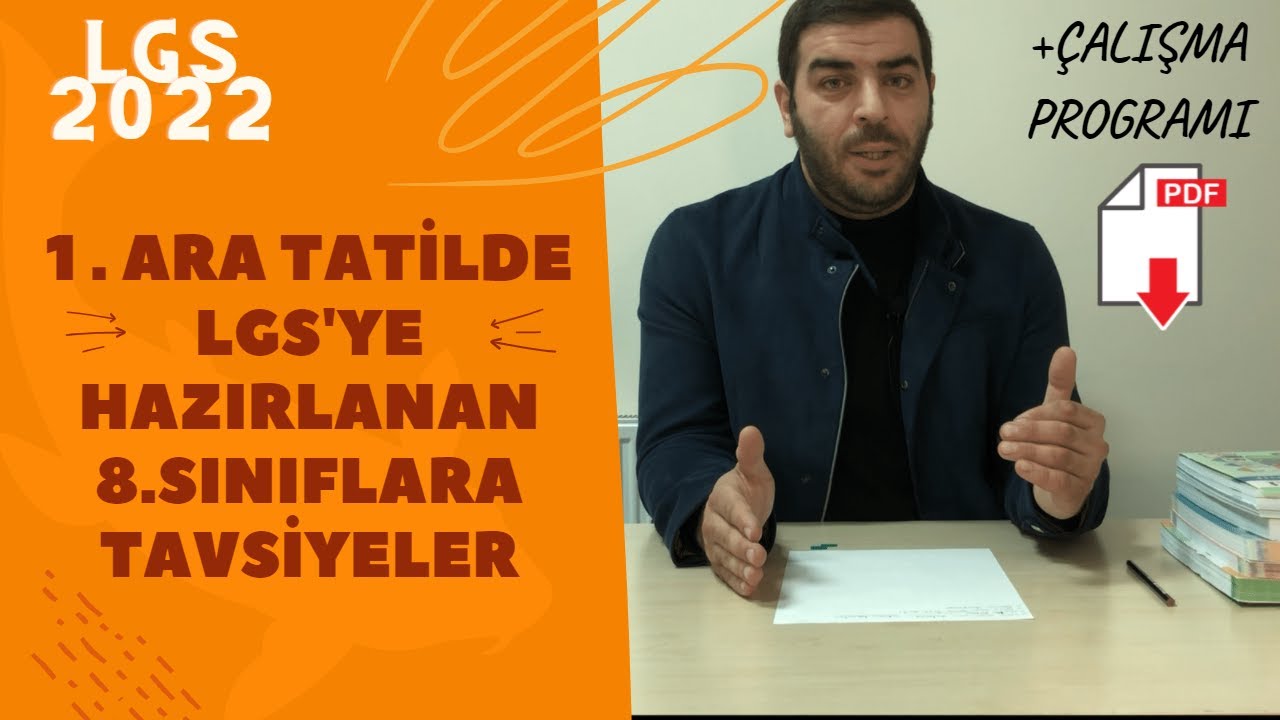 1.Ara Tatilde 8.Sınıf Öğrencileri Ne Yapmalı? (LGS 2022) +Çalışma Programı