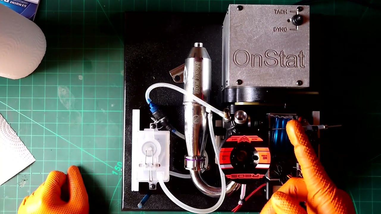 Dyno test RC Nitro glow engine REDS Scuderia 721 Gen2-engine #2