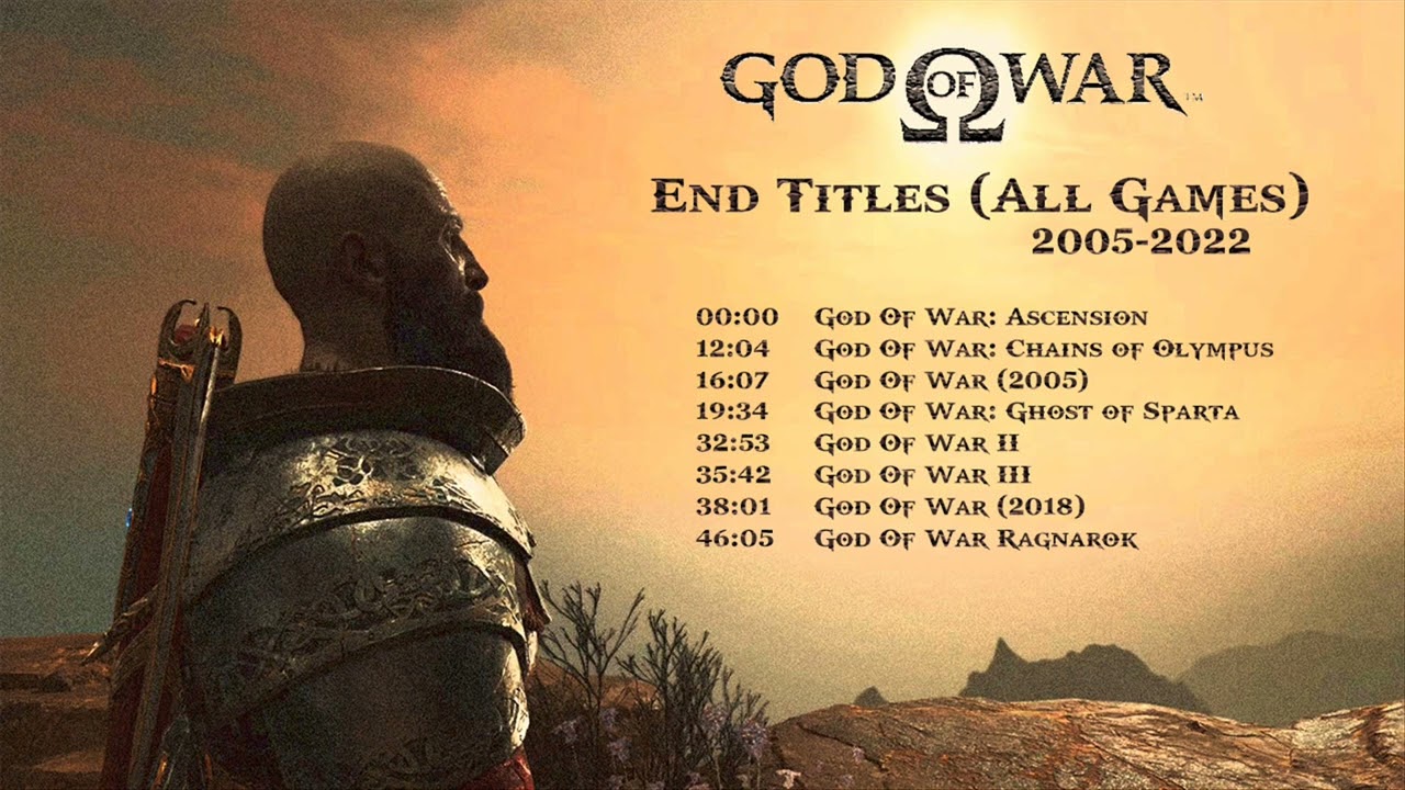 End Title Music Compilation | All God Of War games 2005-2022