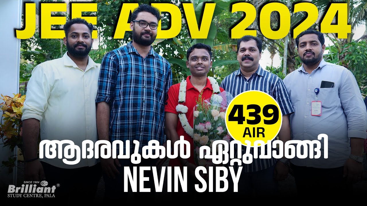 JEE ADV. 2024 | Nevin Siby | Kerala Topper | AIR 439