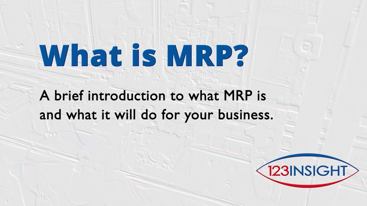 What is MRP and MRP software