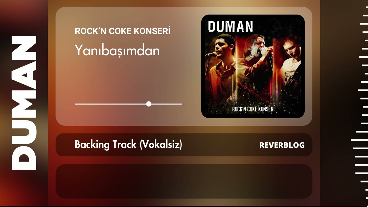 Duman - Yanıbaşımdan (Rock'n Coke) | Backing Track (Karaoke)