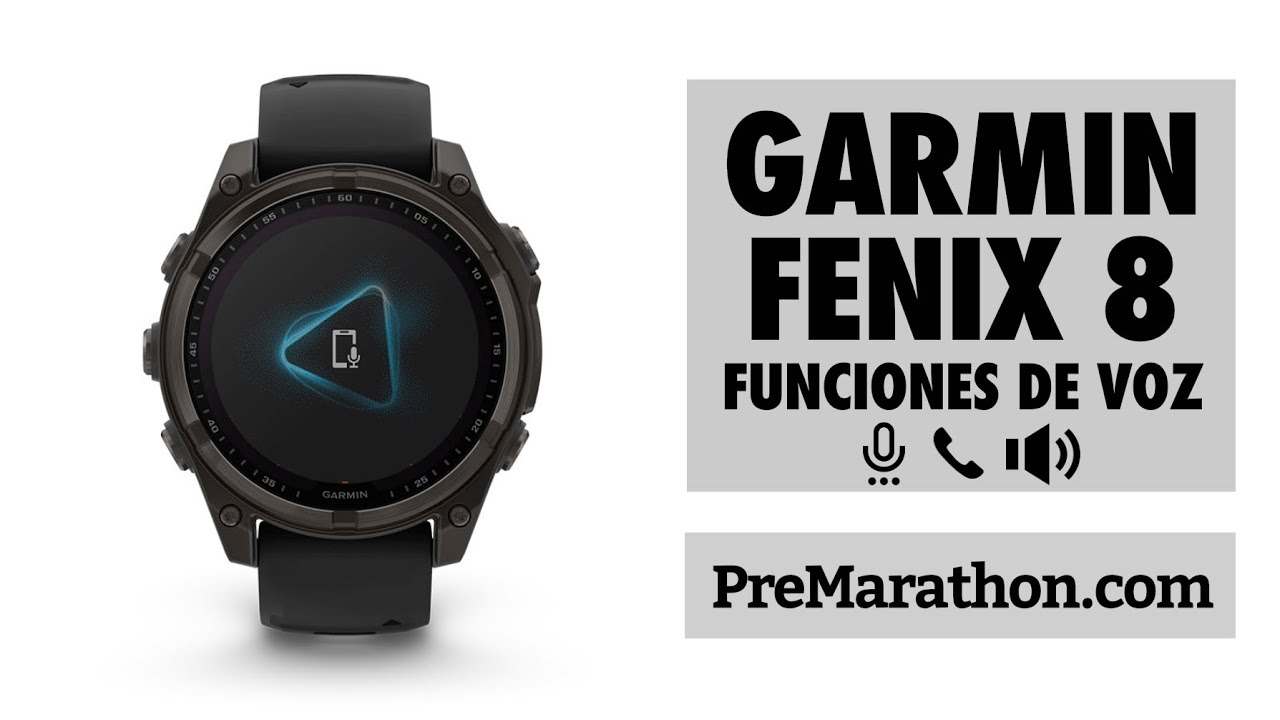 Garmin Fenix 8: Gu&iacute;a de Funciones de Voz