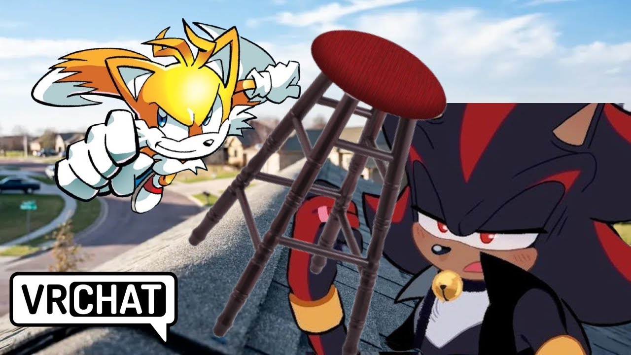 Shadow the Hedgehog plays fetch with a chair (w/ Tails the Fox) (RAGE)