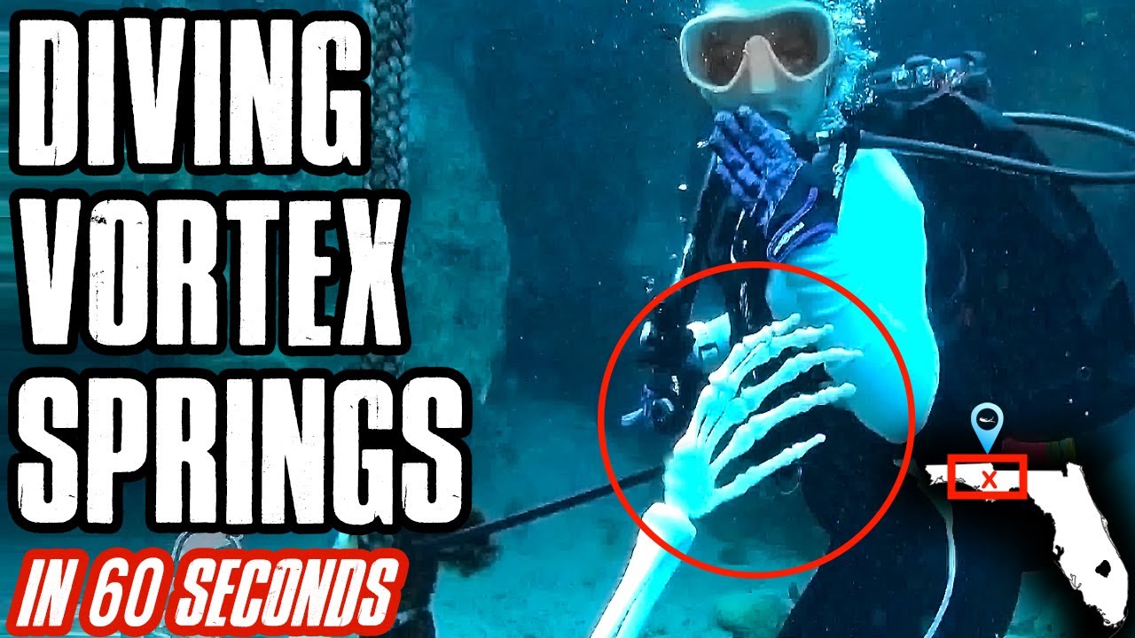 How to scuba dive Vortex Springs, FL | 1 minute diving videos | Down to 60