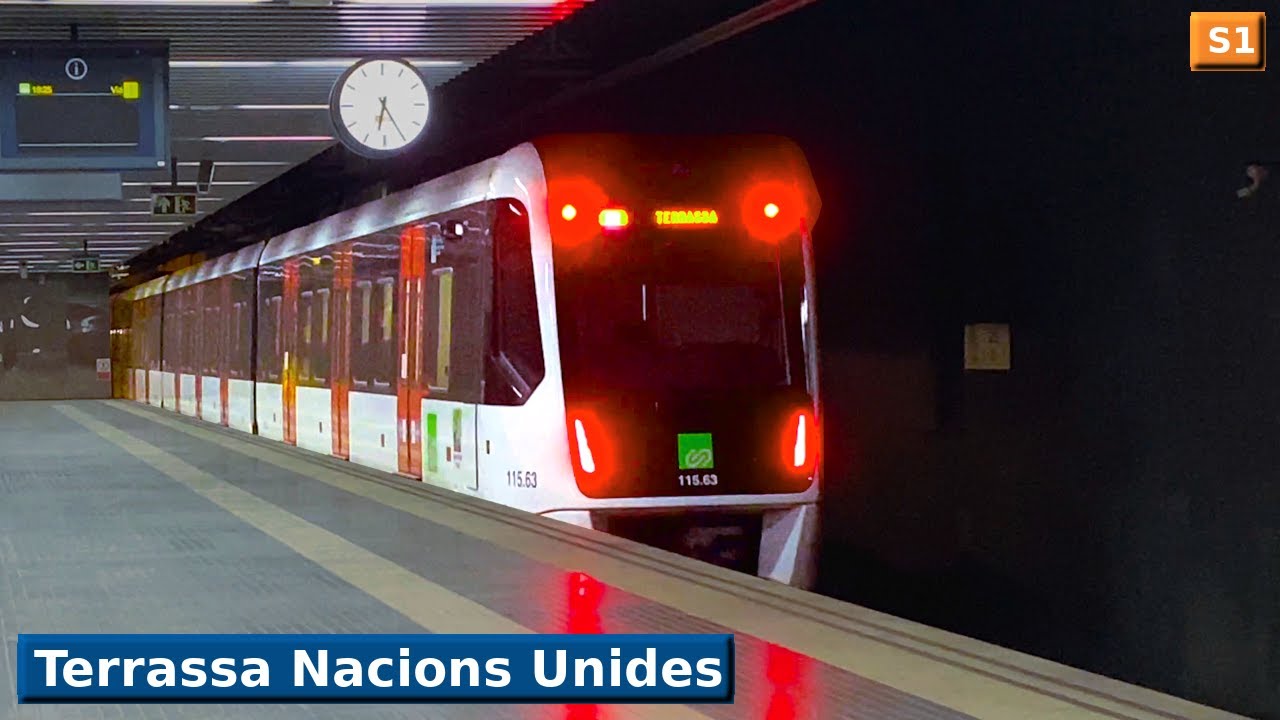 Terrassa Nacions Unides S1 : FGC Барселона ( UT 115 - 112 )