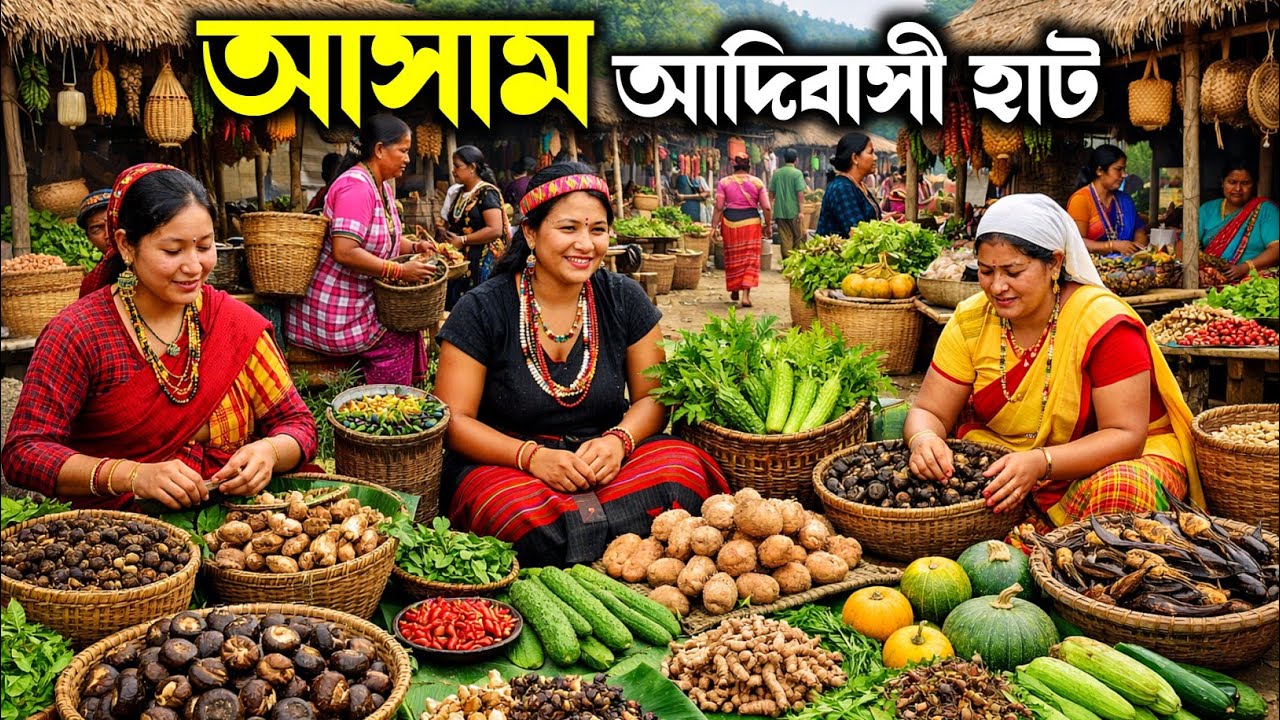 আসামের মানুষ কি কি খায়? আসামের সবচেয়ে বড় আদিবাসী বাজার। World's Hottest Chilli Market 