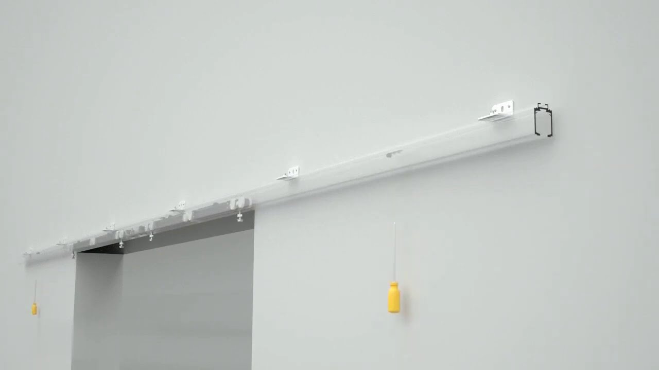 Syncronised Middle Opening Sliding Double Door System With Soft Closers