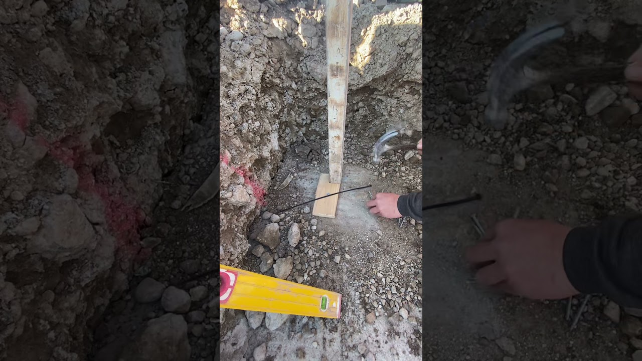 Bricklaying - Easy Way set up profiles in footings - set up your finished Heights 👌🏻👍🏻🙌🏻💪🏻