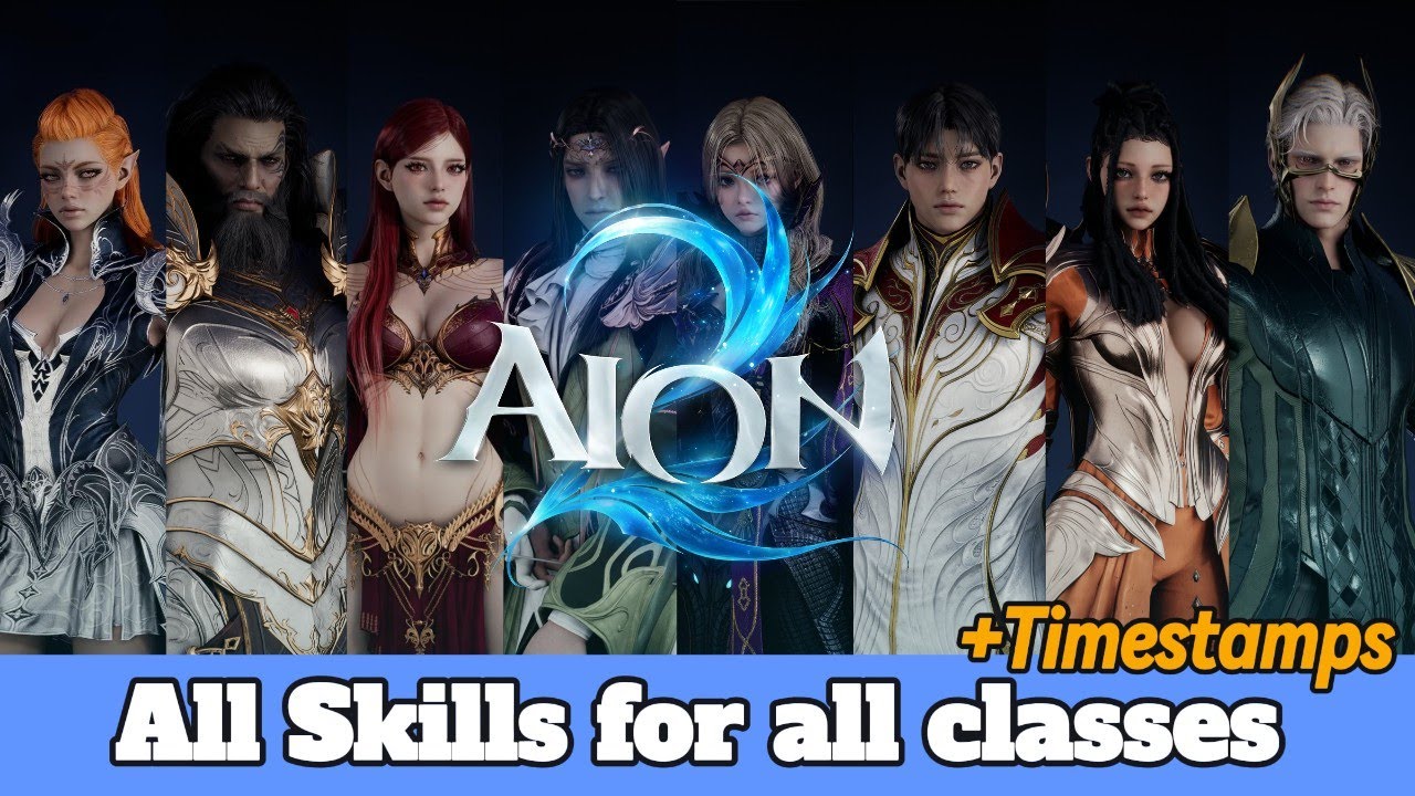 AION 2 All Skills for All classes - With Timestamps - Max graphics