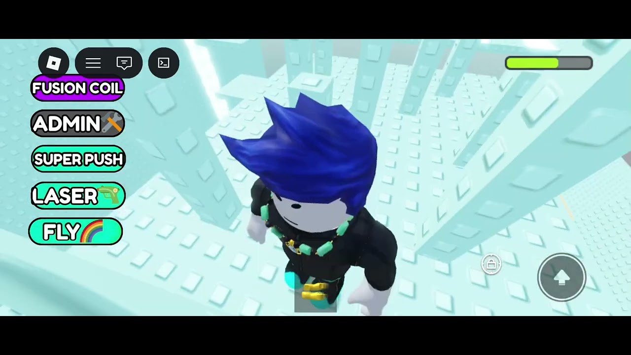 Playing push tower on roblox