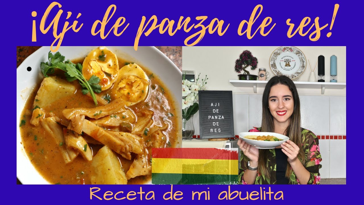 AJÍ DE PANZA DE RES - Comida BOLIVIANA