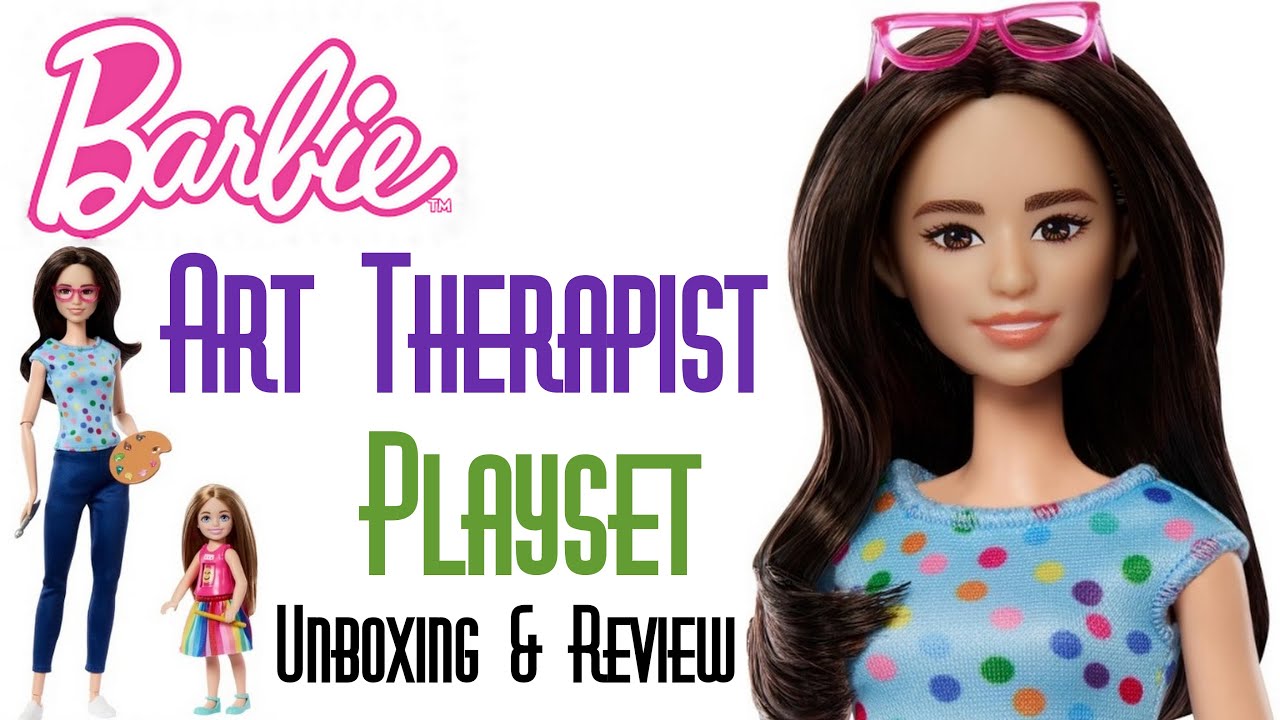 🎨 BARBIE YOU CAN BE ANYTHING ART THERAPIST 2 DOLL SET  THERAPY 👑 ECW 🌎 UNBOXING & REVIEW