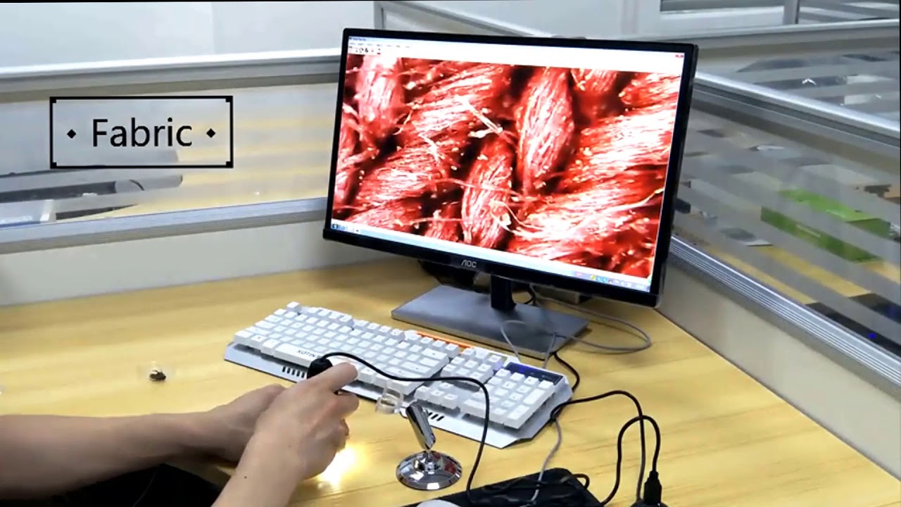 USB Digital Microscope 40X to 1000X, Bysameyee 8 LED Magnification Endoscope Camera
