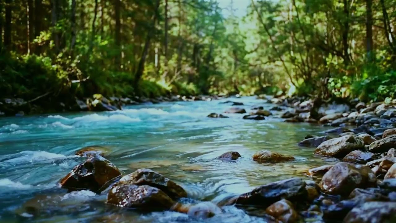 Quiet River Water 🌿 Soft Nature Ambience for Concentration