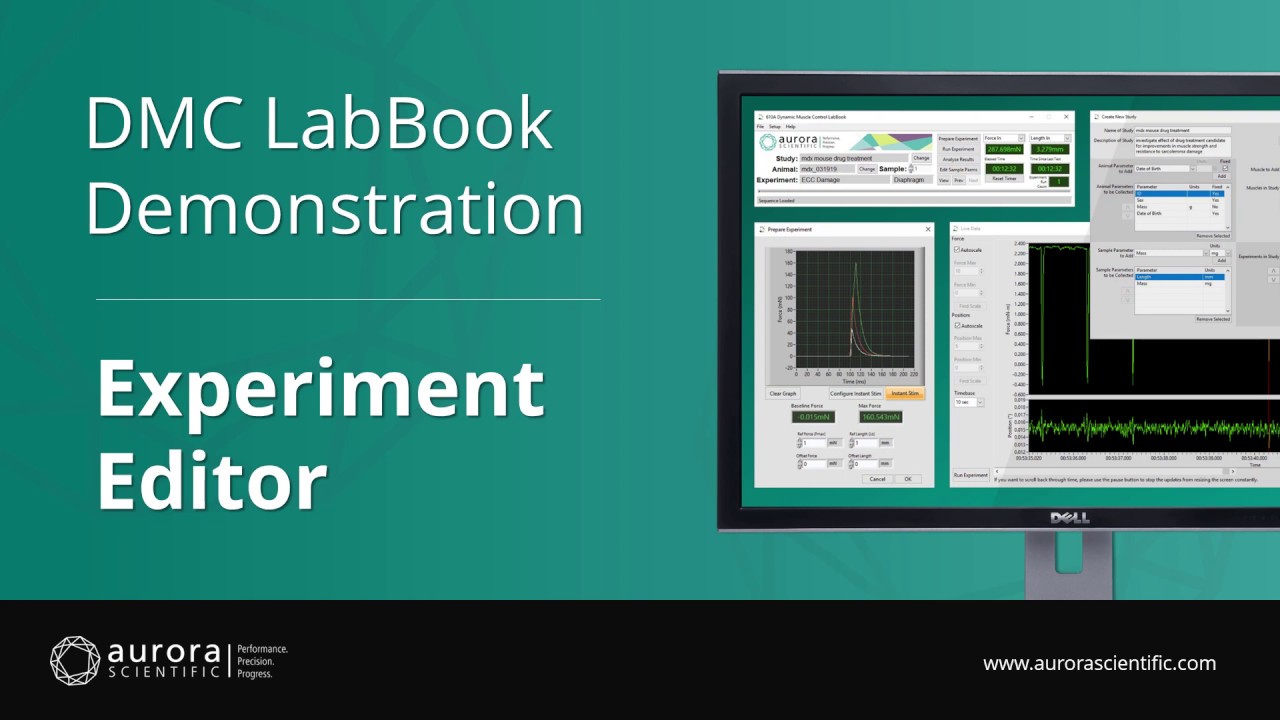 [3] - Experiment Editor Overview and Demonstration - DMC LabBook by Aurora Scientific