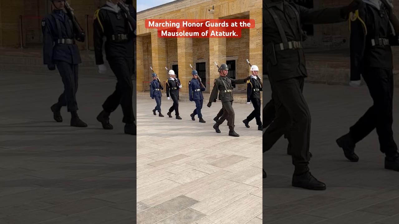 Marching Honor Guards at the Mausoleum of Ataturk (Ankara, Turkey)-November 2022.❤️🇹🇷 
