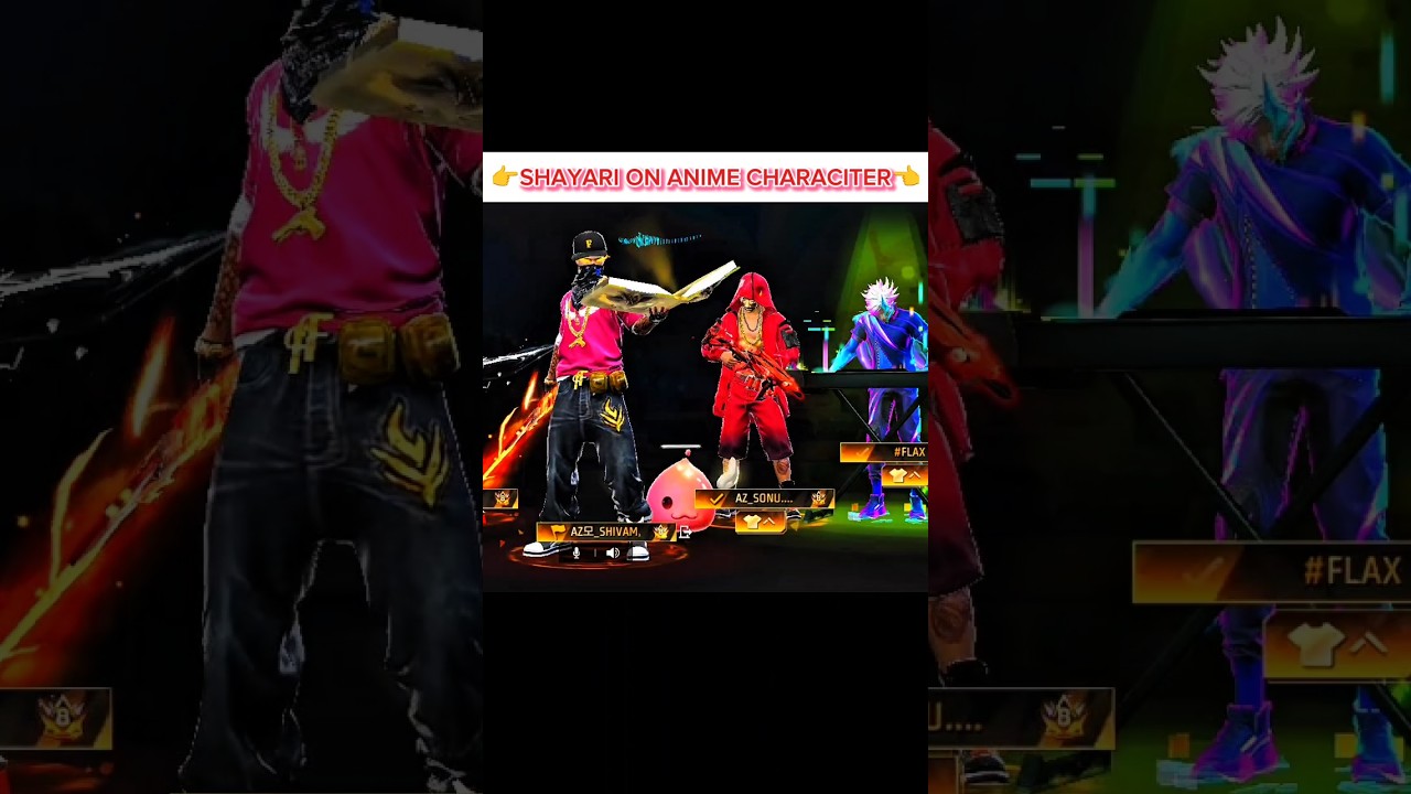 शायरी On anime character 