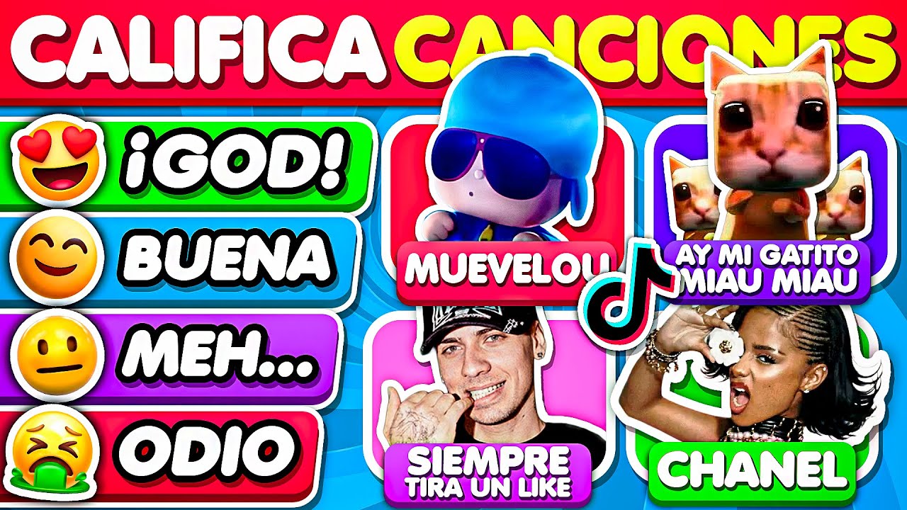 CALIFICA LAS CANCIONES M&Aacute;S VIRALES DE TIKTOK 2025 #2 😲🎶 RETO M&Uacute;SICA - TriviaTime
