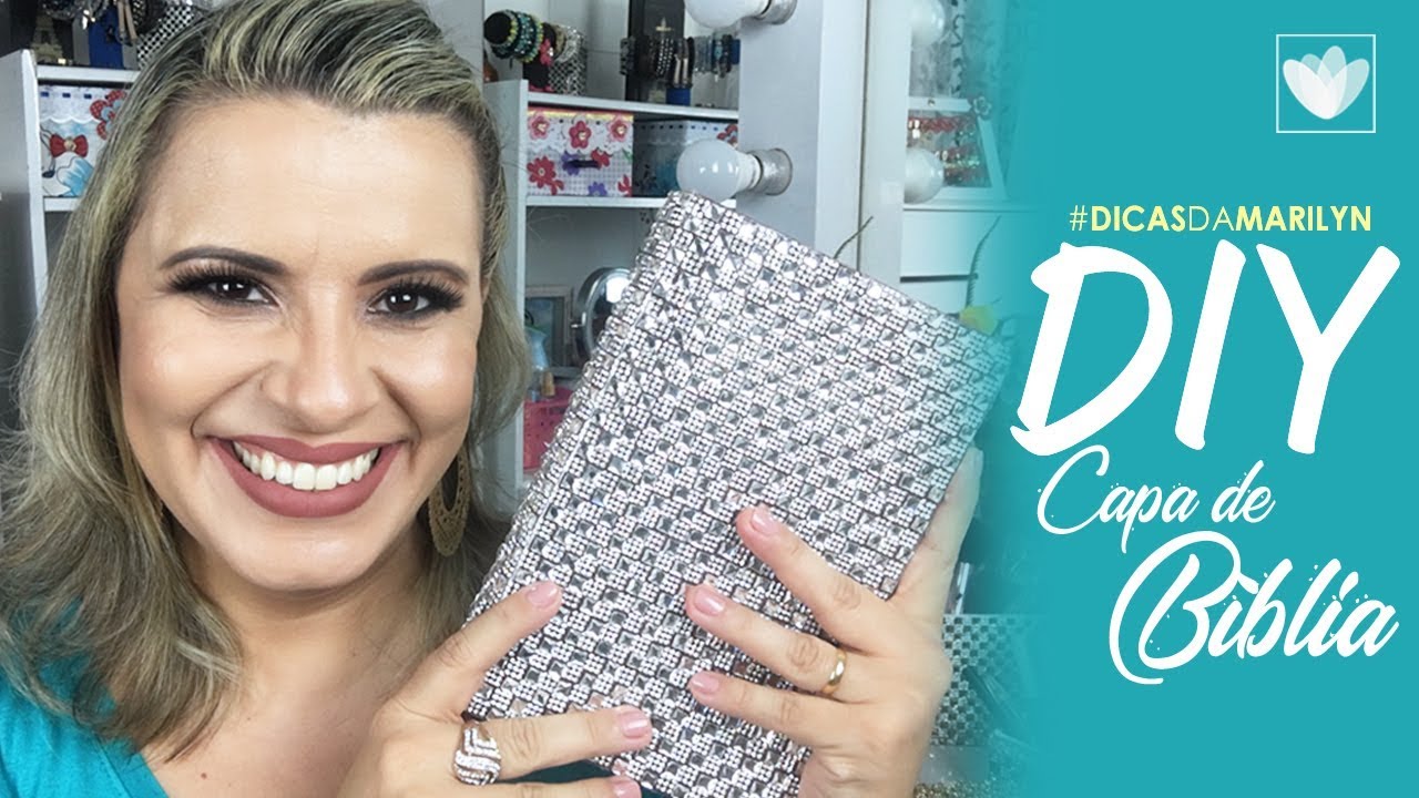 DIY • CAPA DE BÍBLIA COM MANTA DE STRASS | #DicasDaMarilyn