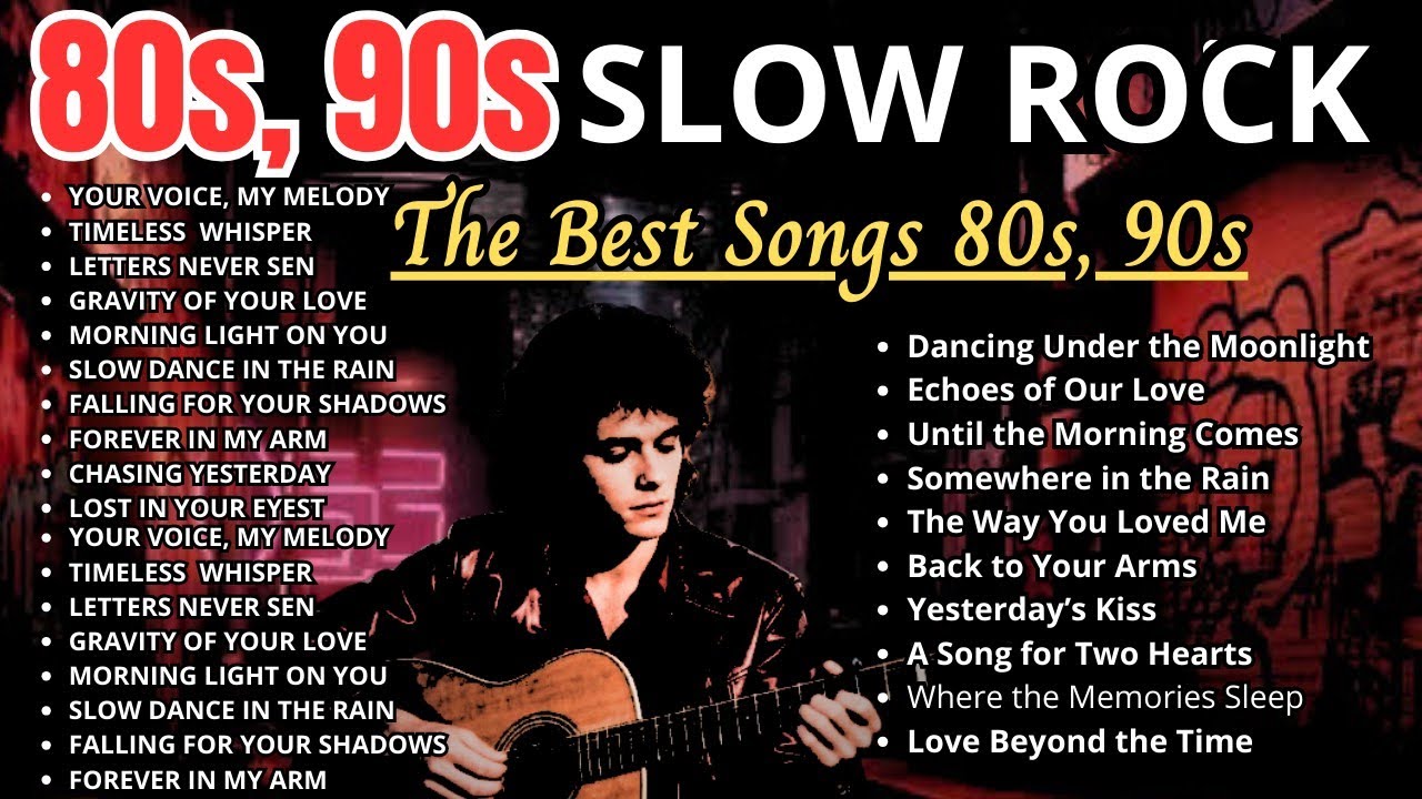Best of 80s & 90s Slow Rock 🌹Legendary Romantic Songs for Relaxing & Reminiscing Back Sweet Memories