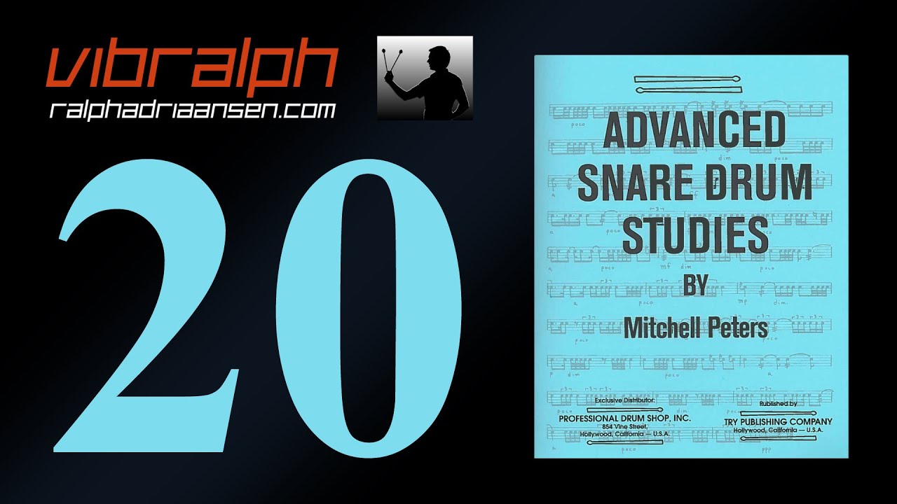 Vibralph - Etude 20 / Advanced snare drum studies (Mitchell Peters)