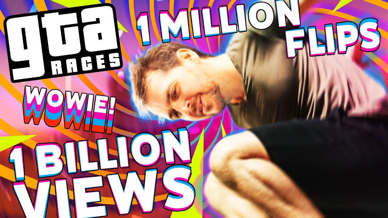 Lewis does a million flips, for real (not imaginary) | GTA 5