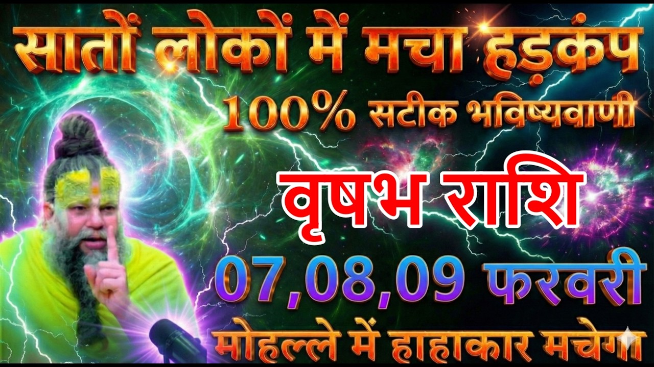 वृषभ राशि 07,08,09 फरवरी⚠️ एक पोल खुलेगा… पागल हो जाओगे सच्चाई जानकर vrishabh