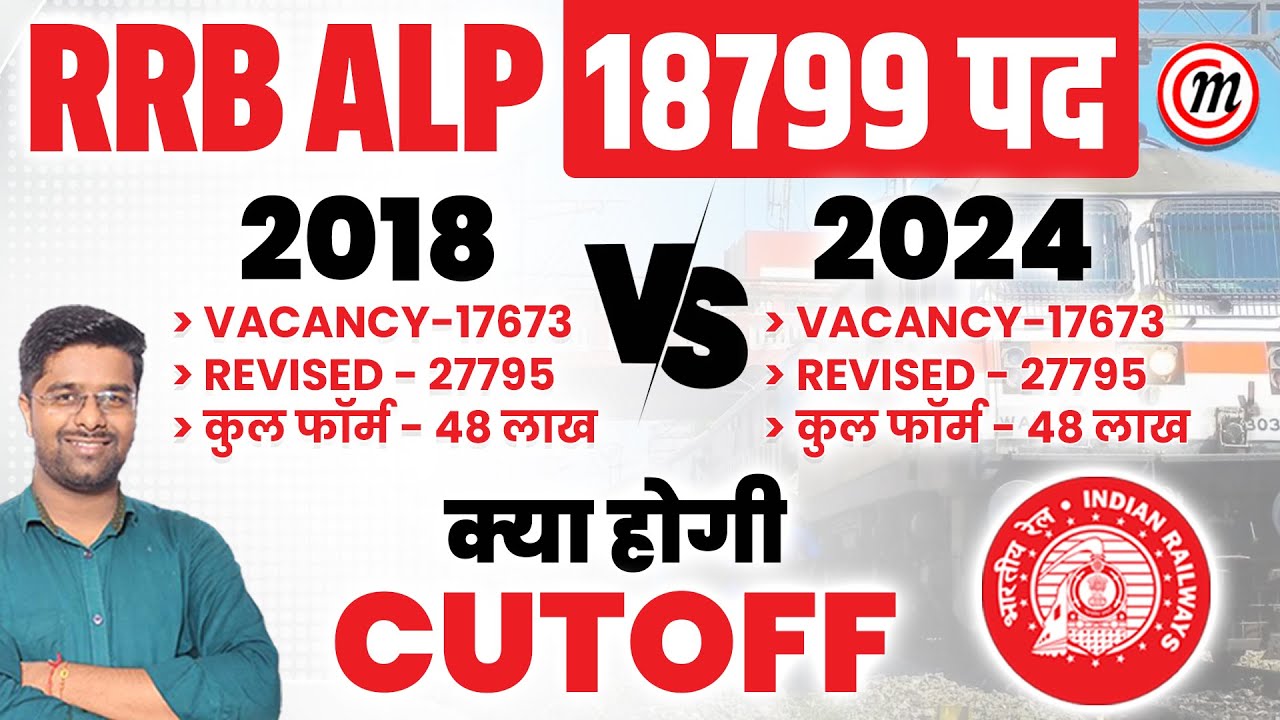 RRB ALP New Vacancy 2024 | Cut Off कितनी जाएगी | 2018 से कम कम्पटीशन होगा | RRB ALP Cut Off 2024