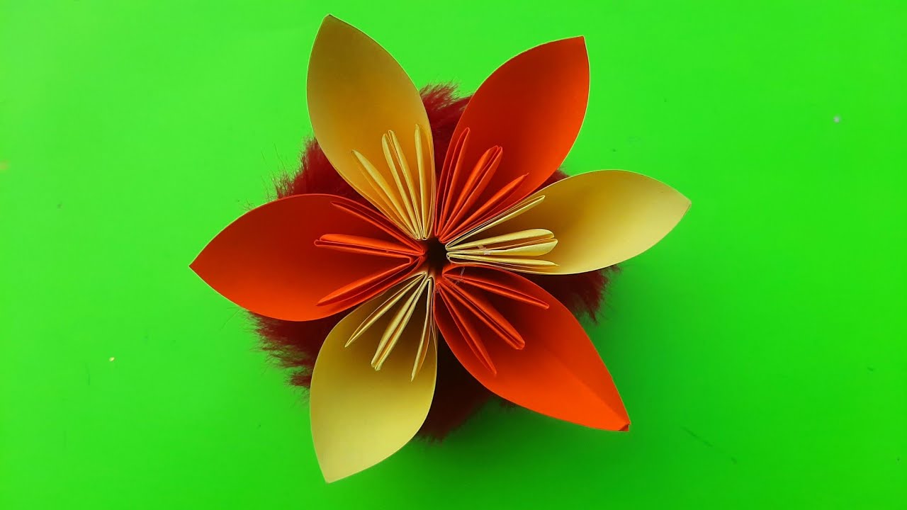Easy paper flowers 💐 | paper craft | paper flower @worldoforigamiartsandcraft9938