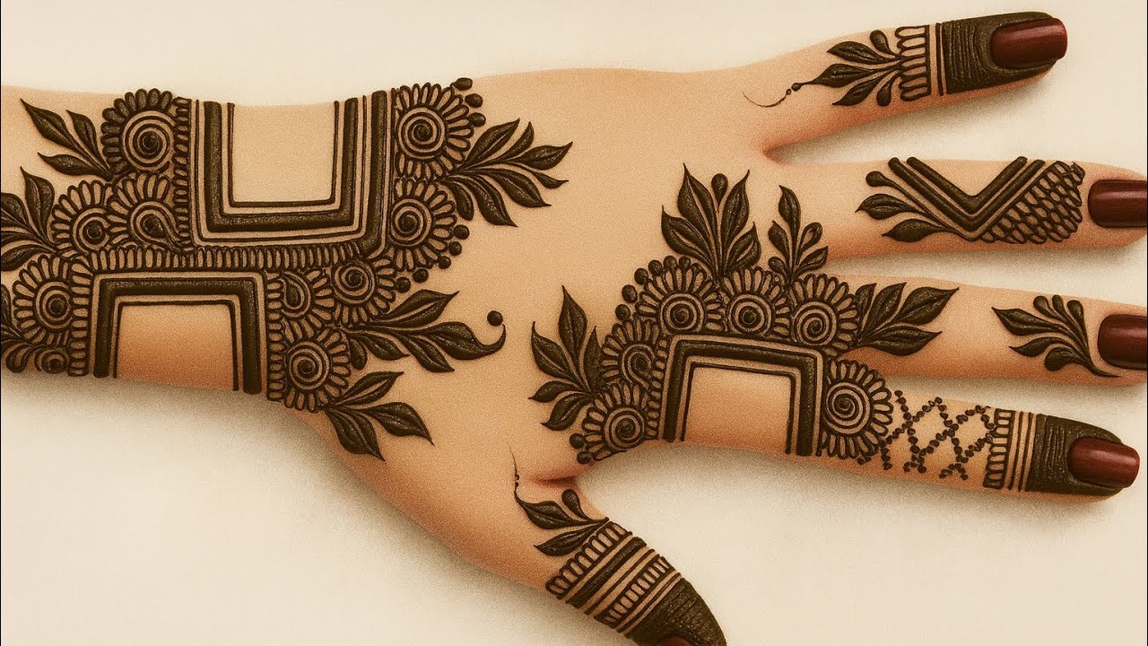 Stylish Arabic Mehndi Design | Easy & Beautiful Back Hand Mehndi 2025 | mehandi ka design | mehdi