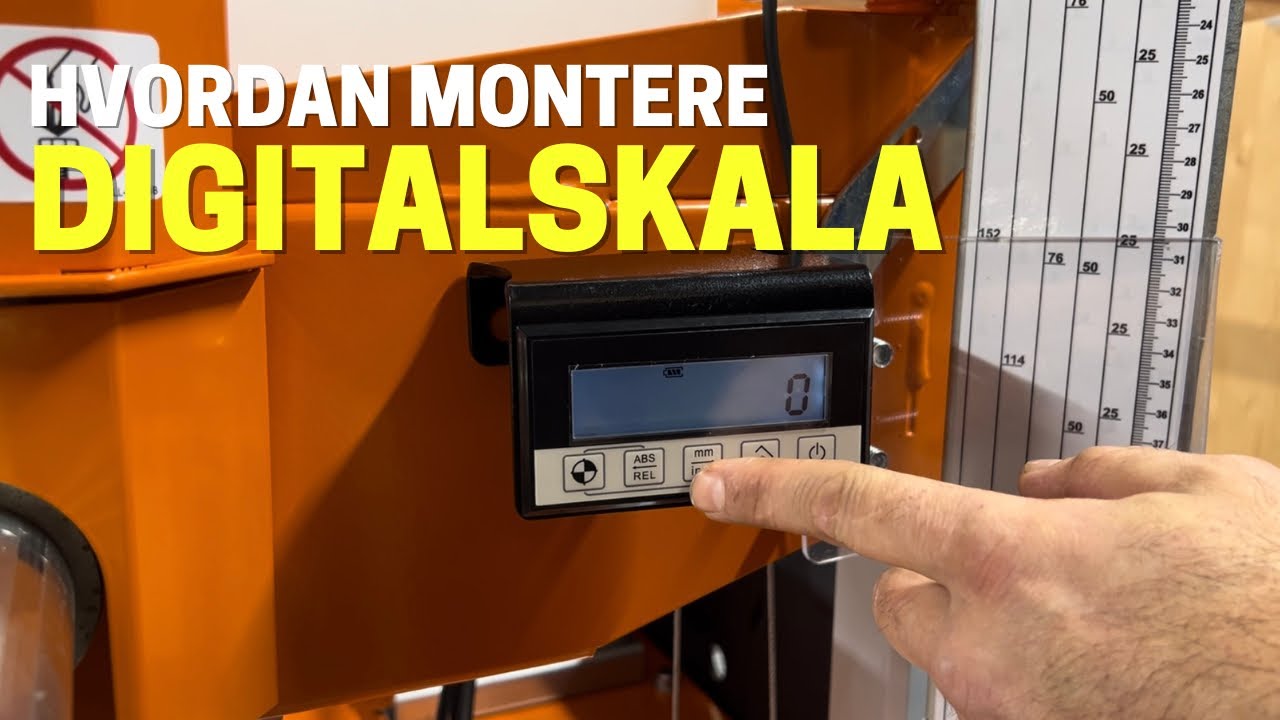 Hvordan montere digitalskala p&aring; ditt b&aring;ndsagbruk?