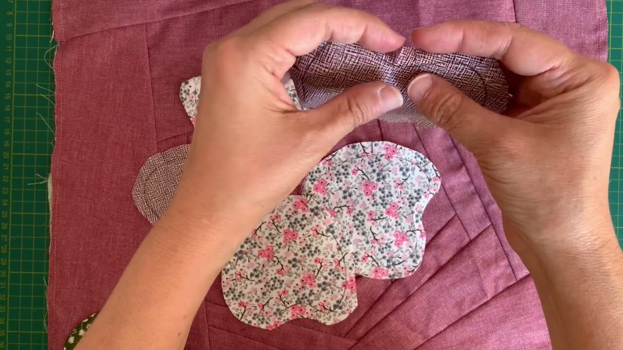 Aplicação na virada de agulha - técnica japonesa - Patchwork
